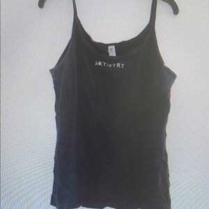 Fitted Gray Camisole with Spaghetti Straps